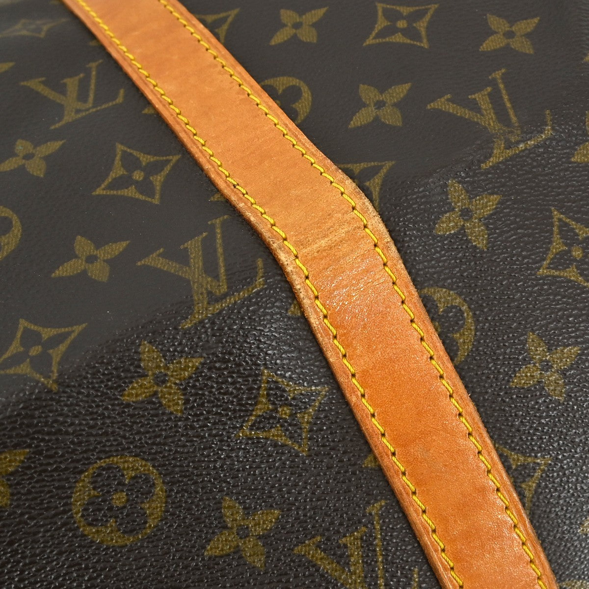Louis Vuitton Keepall Bag Monogram Canvas Brown Canvas Travel Bag Bag (Pre-Owned)