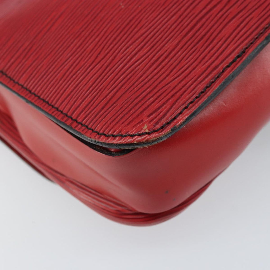 Louis Vuitton Cartouchiere Handbag Epi Leather Red Leather Shoulder Bag Bag (Pre-Owned)