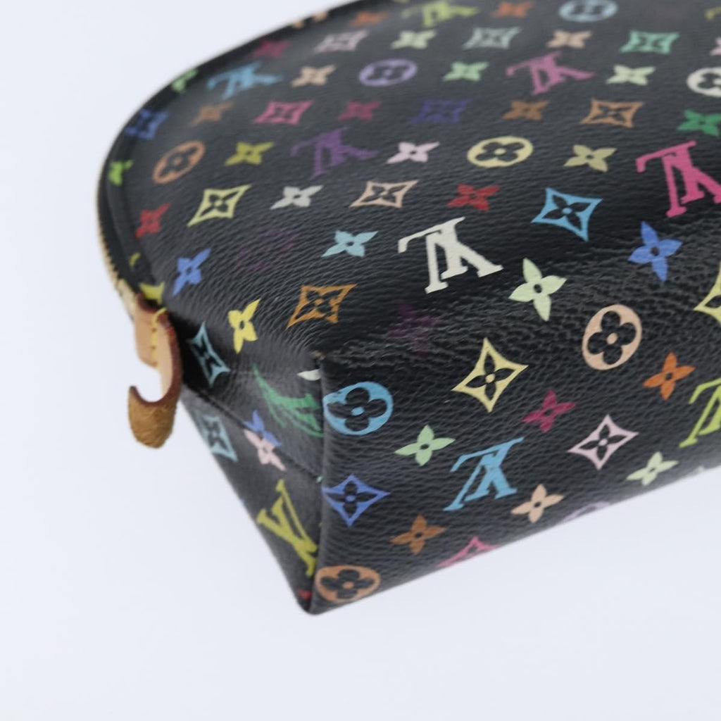 Louis Vuitton Cosmetic Pouch Monogram Multicolor Black Canvas Clutche & Pouche Bag (Pre-Owned)
