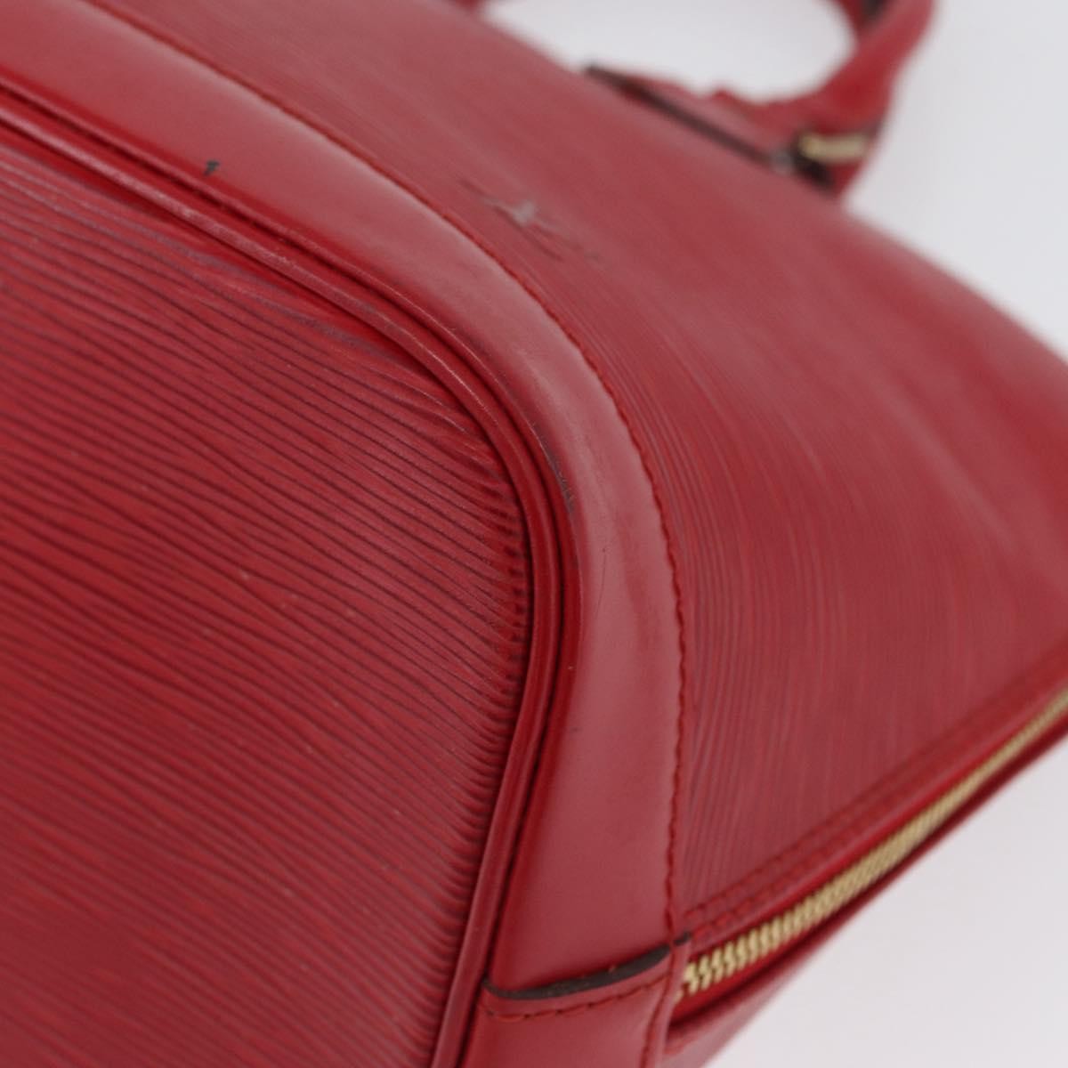 Louis Vuitton Alma Handbag Epi Leather Red Leather Handbag (Pre-Owned)