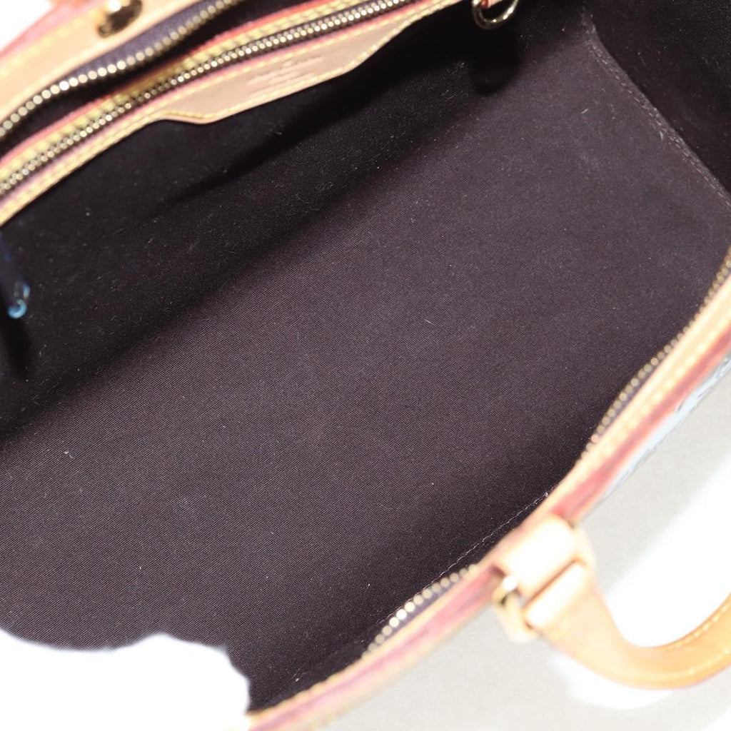 Louis Vuitton Brea Handbag Monogram Vernis Burgundy Patent_Leather Handbag (Pre-Owned)