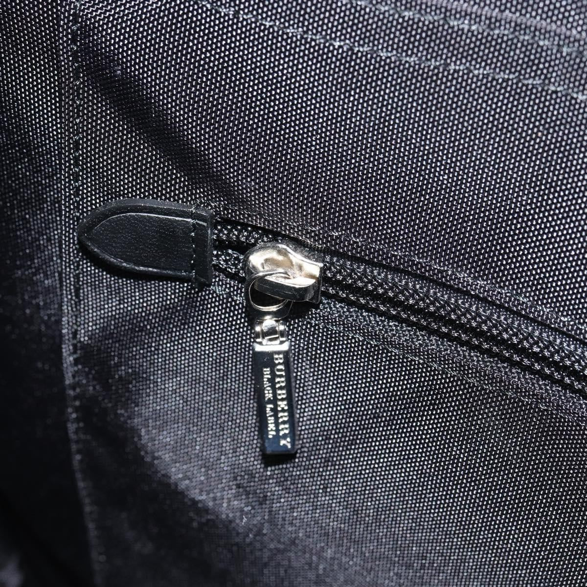 Burberry Black Label Business Bag Nylon Black Nylon Handbag (Pre-Owned)