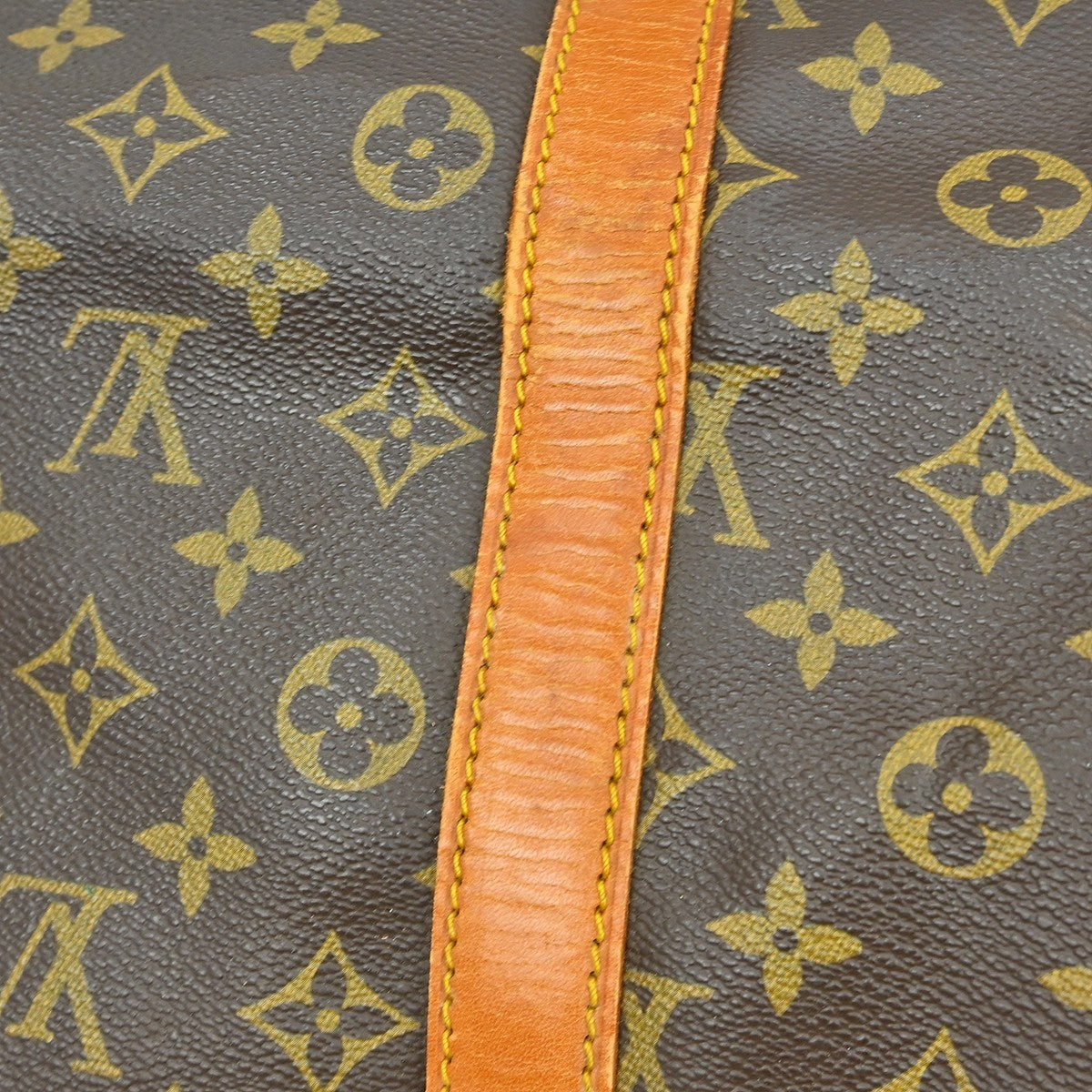 Louis Vuitton Keepall Bag Monogram Canvas Brown Canvas Travel Bag Bag (Pre-Owned)
