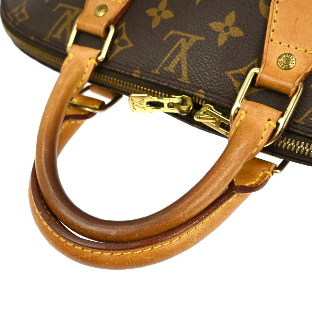 Louis Vuitton Alma Handbag Monogram Canvas Brown Canvas Handbag (Pre-Owned)