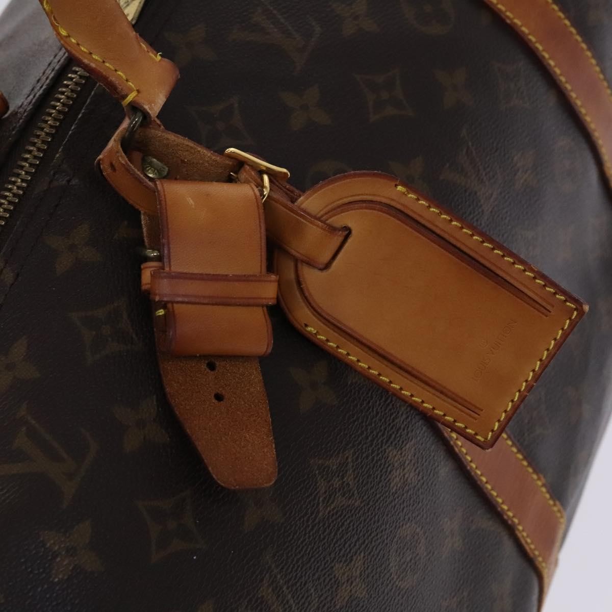 Louis Vuitton Keepall Bag Monogram Canvas Brown Canvas Travel Bag Bag (Pre-Owned)