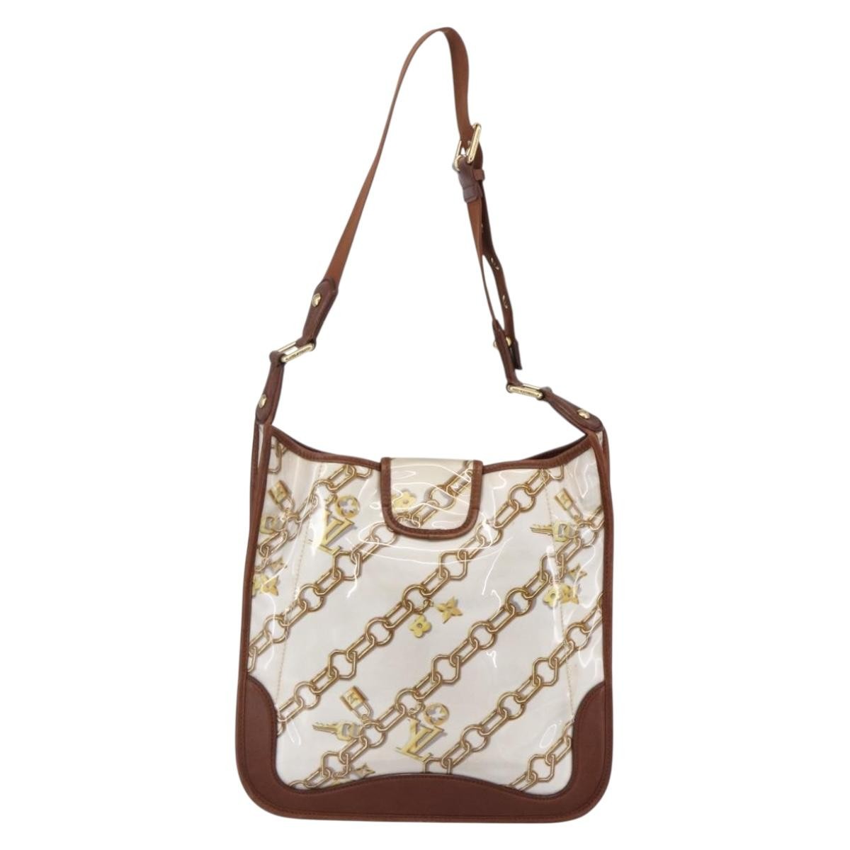 Louis Vuitton Charms Musette Handbag Pvc Over Printed Silk White Plastic Shoulder Bag Bag (Pre-Owned)