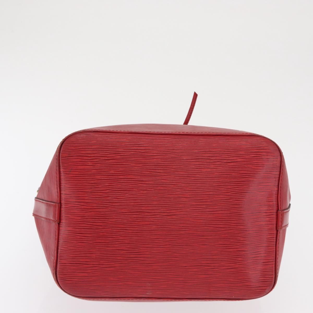 Louis Vuitton Petit Noe Handbag Epi Leather Red Leather Shoulder Bag Bag (Pre-Owned)