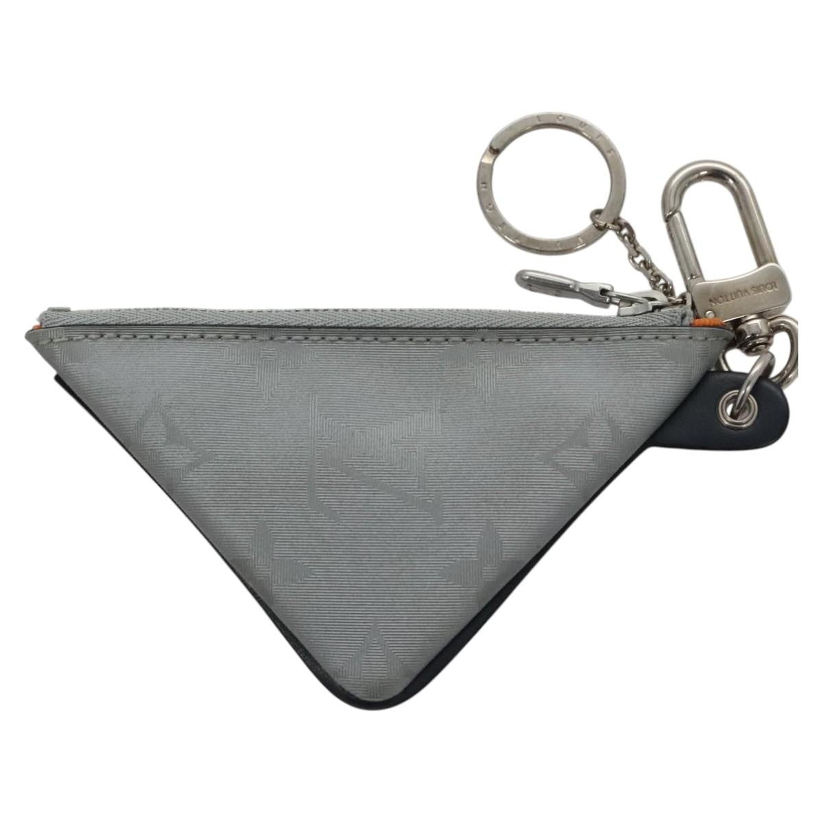 Louis Vuitton Porte Cles Satellite Canvas Silver Canvas Charms And Keychains Accessory (Pre-Owned)