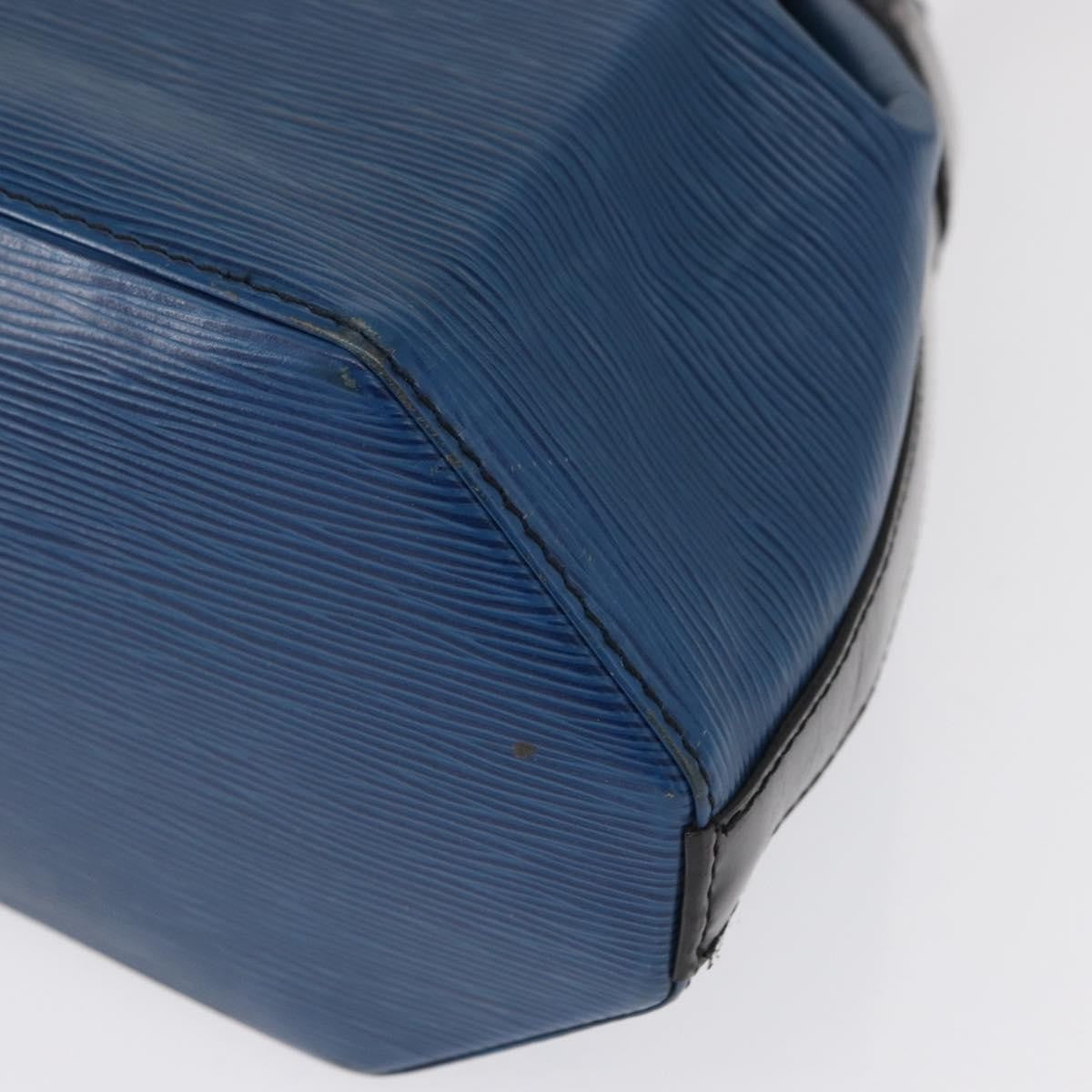Louis Vuitton Vintage Sac D'epaule Handbag Epi Leather Blue Leather Shoulder Bag Bag (Pre-Owned)