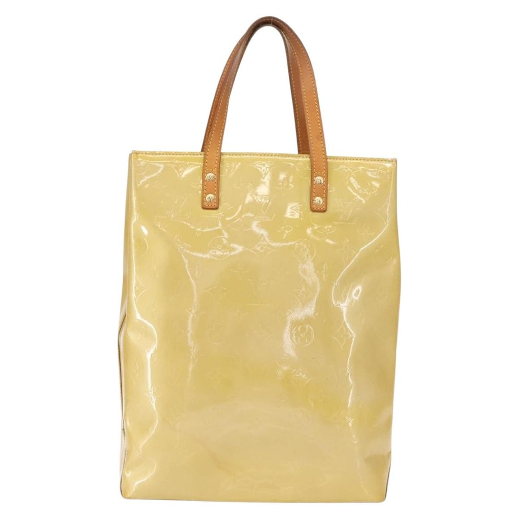 Louis Vuitton Reade Handbag Monogram Vernis Beige Patent_Leather Handbag (Pre-Owned)