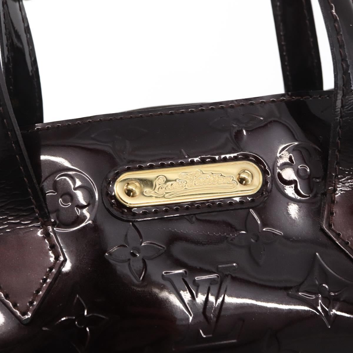 Louis Vuitton Wilshire Handbag Monogram Vernis Purple Patent_Leather Tote Bag Bag (Pre-Owned)