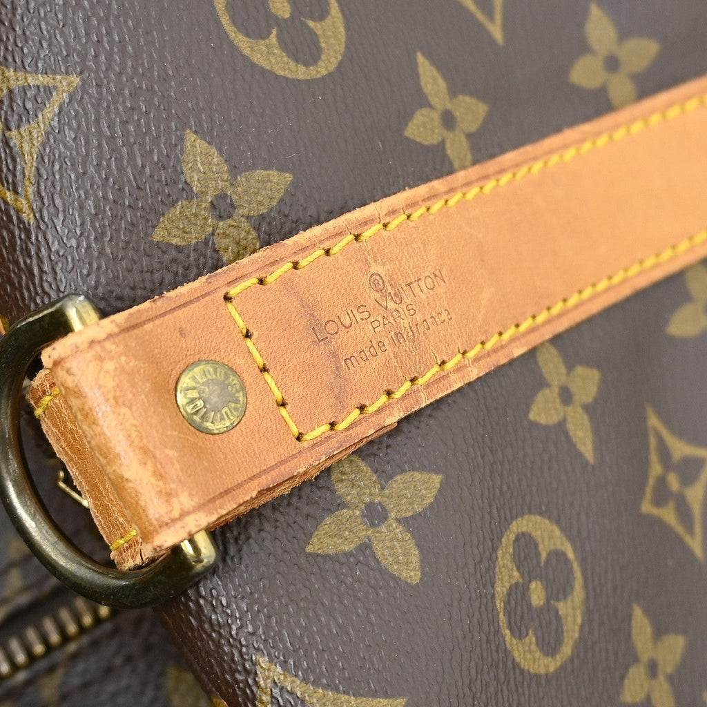 Louis Vuitton Keepall Bag Monogram Canvas Brown Canvas Travel Bag Bag (Pre-Owned)