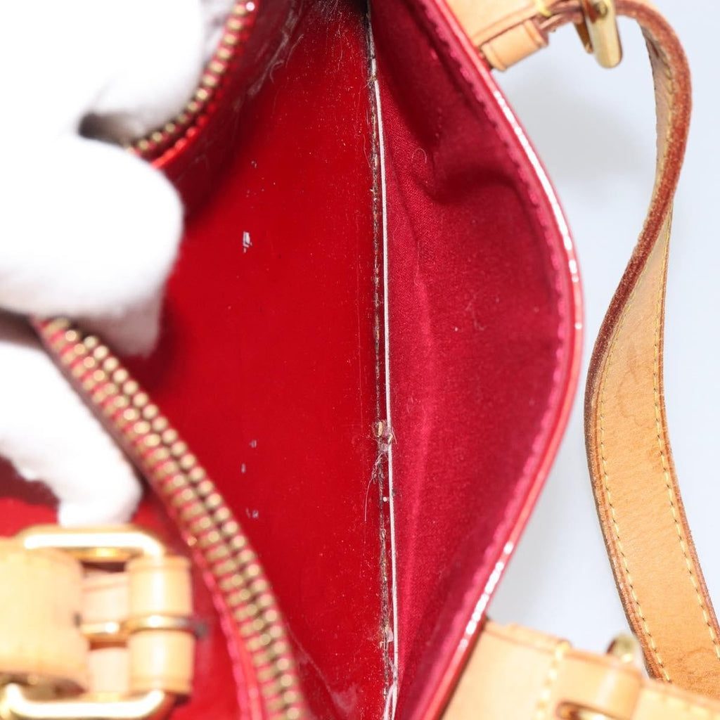 Louis Vuitton Rosewood Avenue Handbag Monogram Vernis Red Patent_Leather Handbag (Pre-Owned)