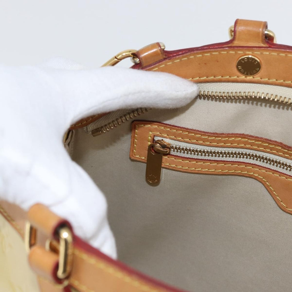 Louis Vuitton Brea Handbag Monogram Vernis Yellow Patent_Leather Handbag (Pre-Owned)