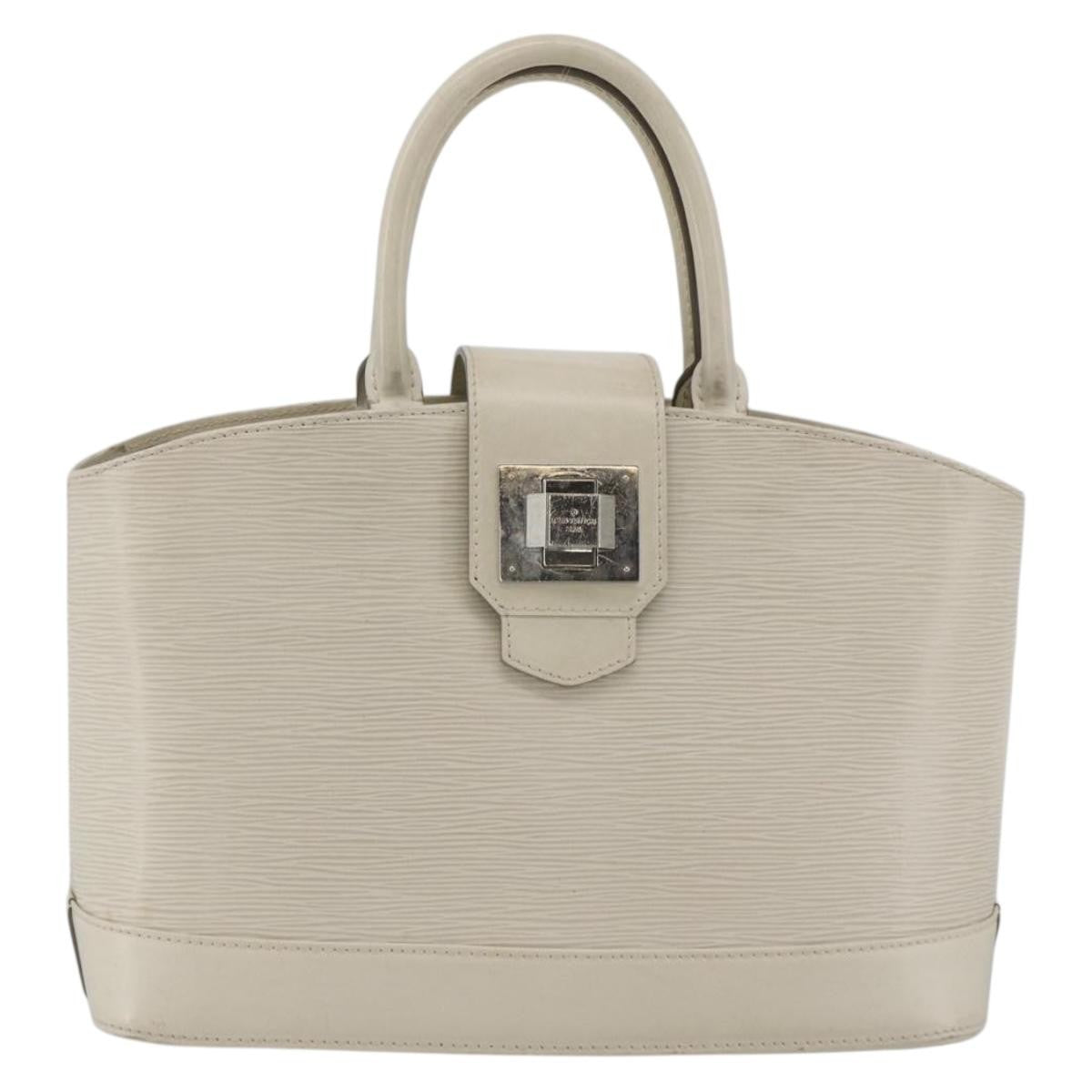 Louis Vuitton Mirabeau Handbag Epi Leather Ecru Leather Handbag (Pre-Owned)