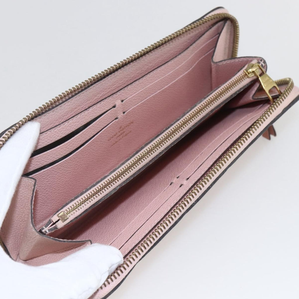Louis Vuitton Clemence Wallet Monogram Empreinte Leather Pink Leather Wallets Accessory (Pre-Owned)