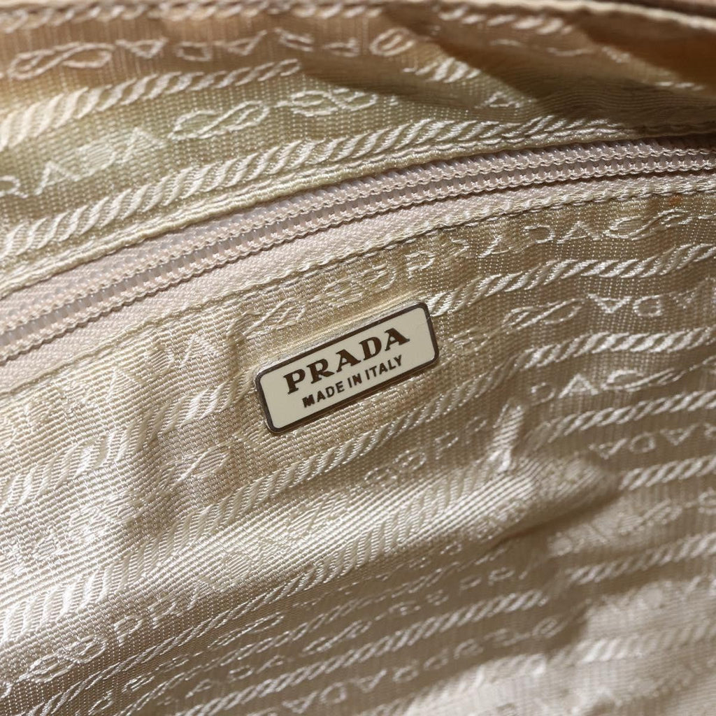 Prada Vintage Shoulder Bag Tessuto Yellow Nylon Shoulder Bag Bag (Pre-Owned)