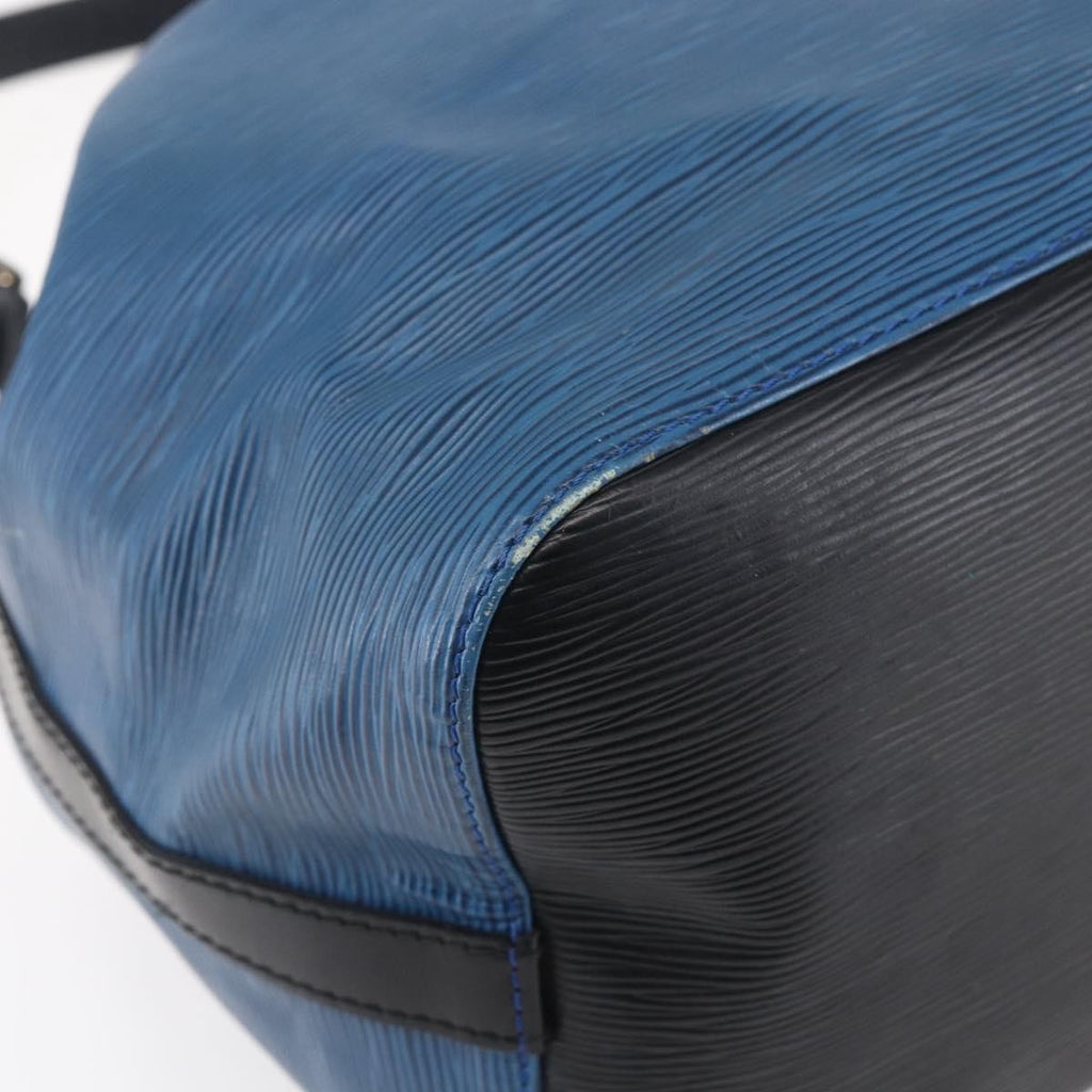 Louis Vuitton Petit Noe Handbag Epi Leather Blue Leather Shoulder Bag Bag (Pre-Owned)