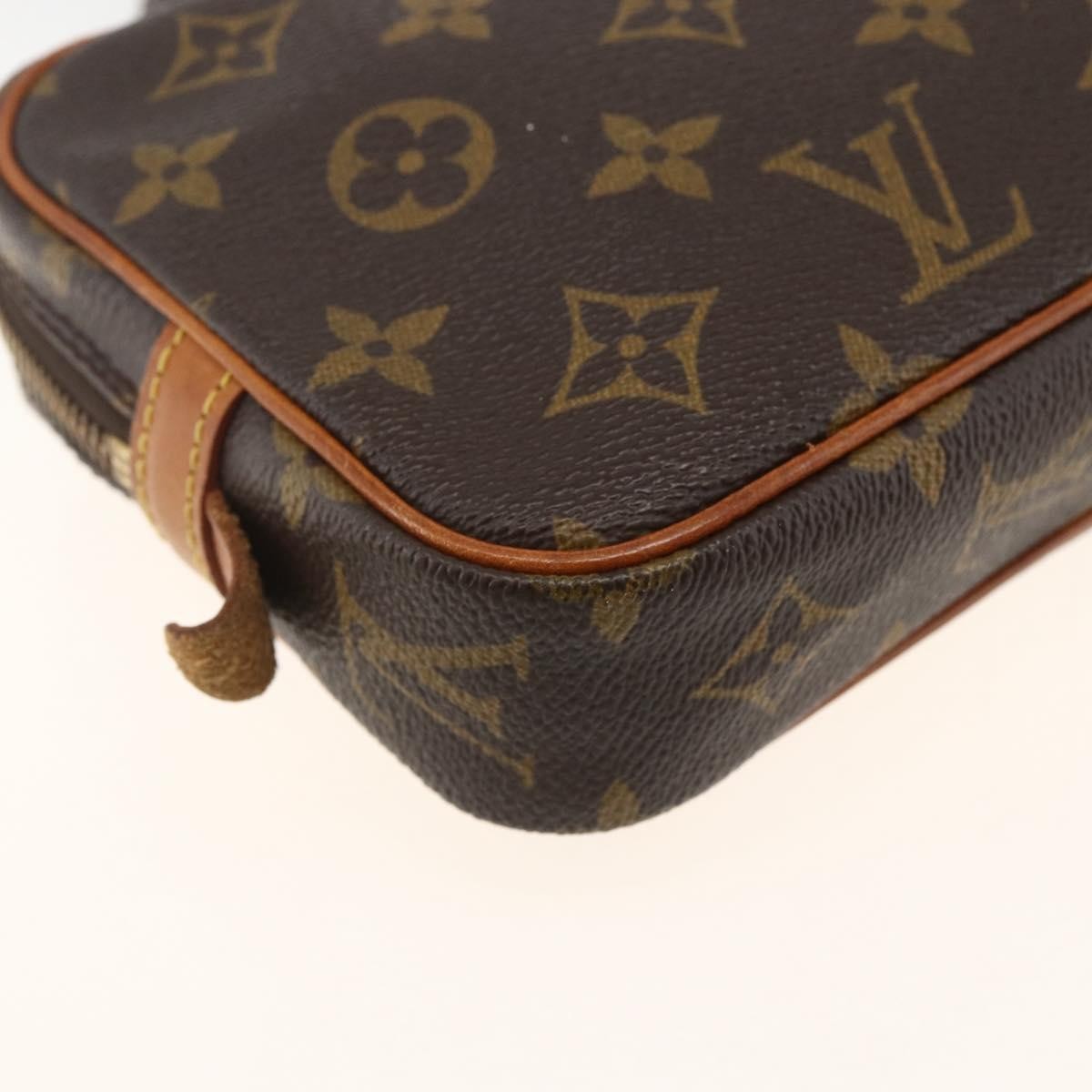 Louis Vuitton Pochette Marly Bandouliere Bag Monogram Canvas Brown Canvas Shoulder Bag Bag (Pre-Owned)