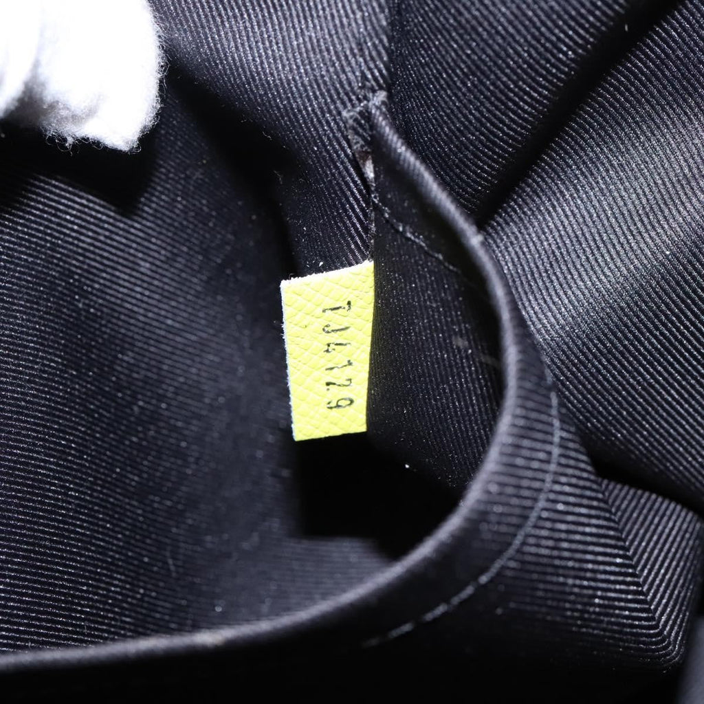 Louis Vuitton Discovery Backpack Monogram Taigarama Yellow Leather Backpack Bag (Pre-Owned)
