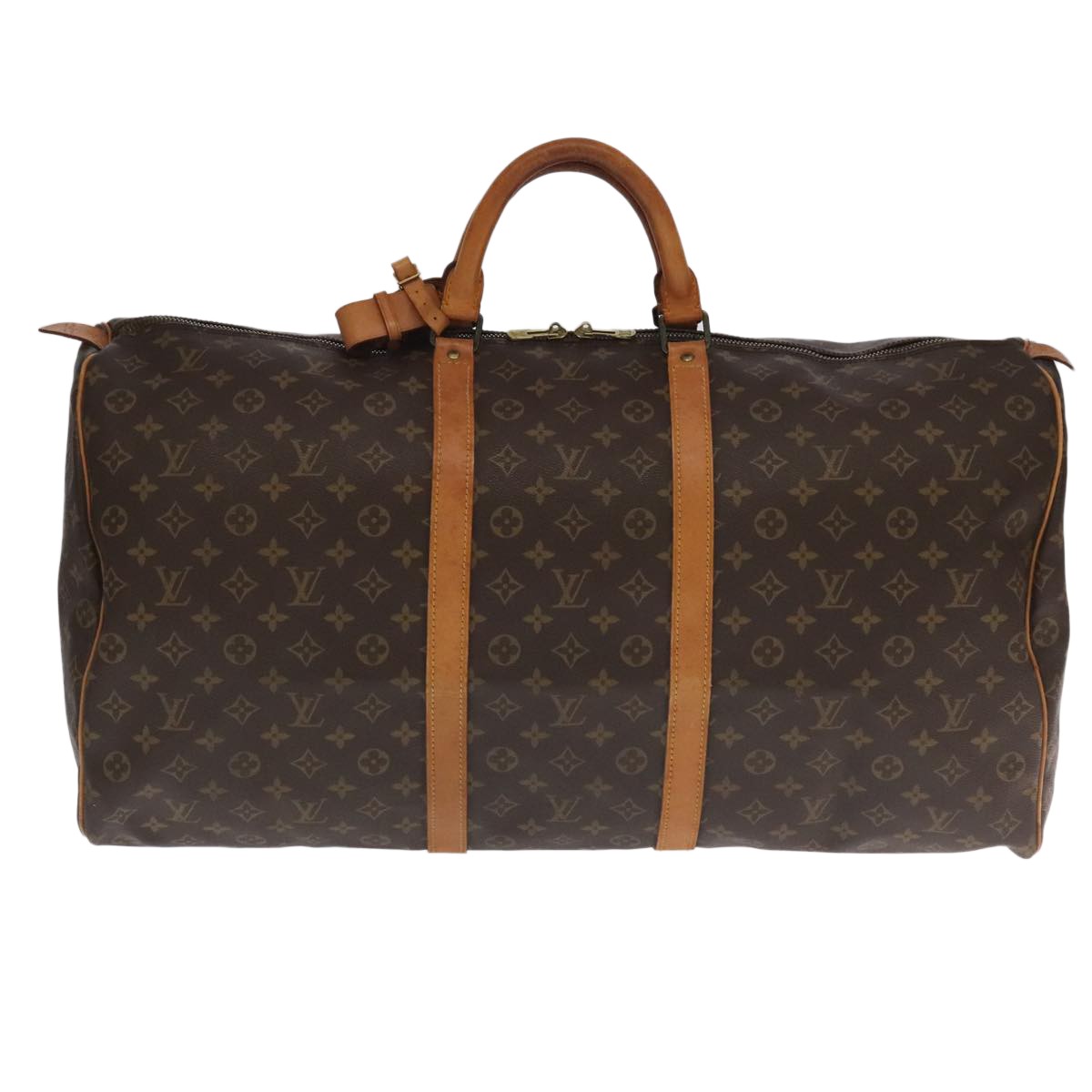 Louis Vuitton Keepall Bag Monogram Canvas Brown Canvas Travel Bag Bag (Pre-Owned)