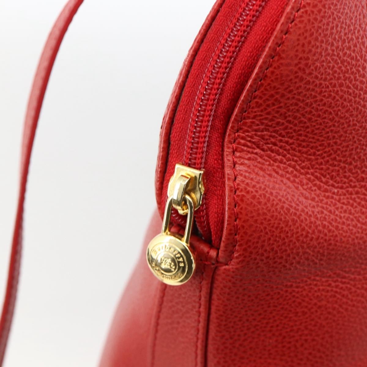 Burberry Vintage Handbag Leather Red Leather Handbag (Pre-Owned)