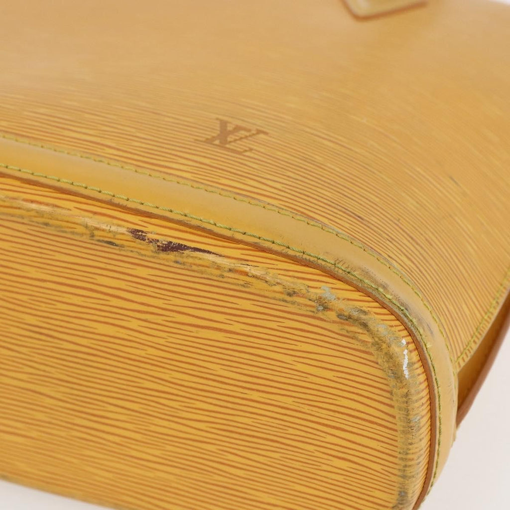 Louis Vuitton Lussac Handbag Epi Leather Yellow Leather Shoulder Bag Bag (Pre-Owned)