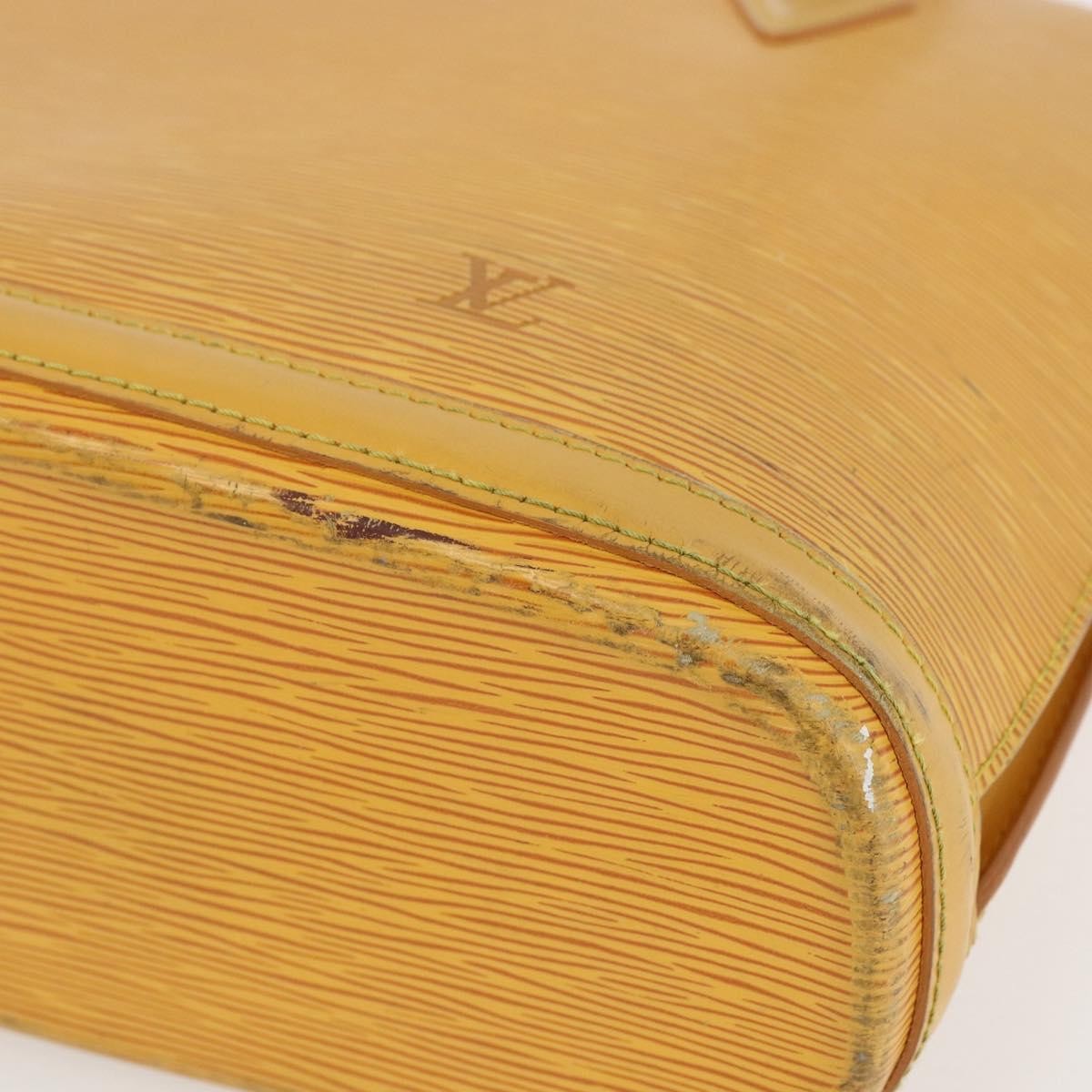 Louis Vuitton Lussac Handbag Epi Leather Yellow Leather Shoulder Bag Bag (Pre-Owned)