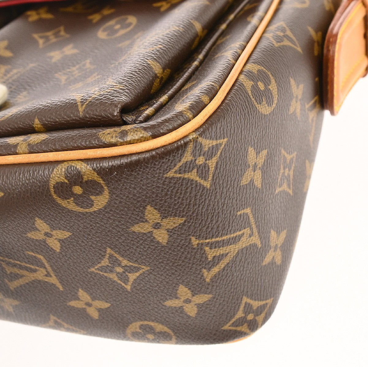 Louis Vuitton Viva Cite Handbag Monogram Canvas Brown Canvas Shoulder Bag Bag (Pre-Owned)