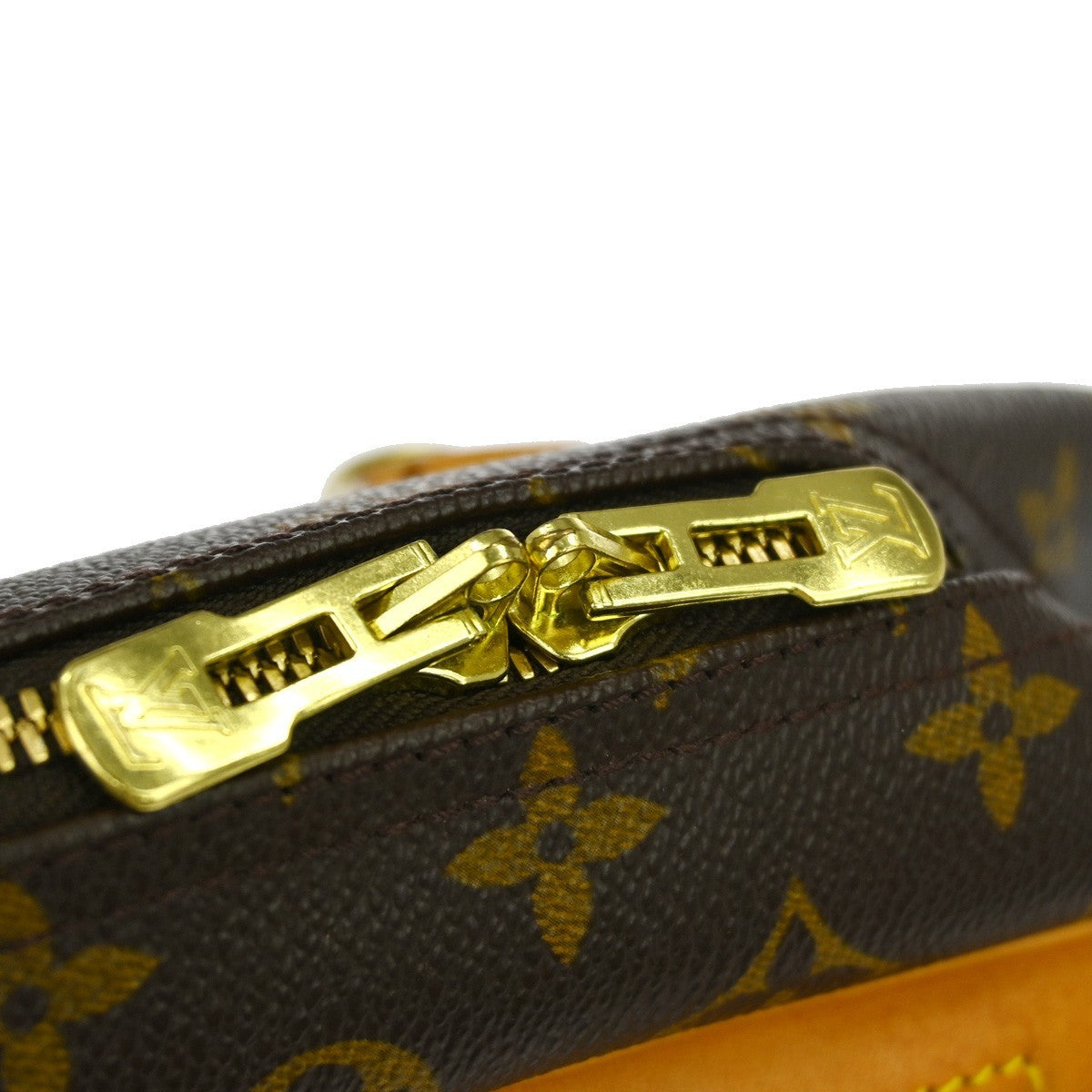 Louis Vuitton Deauville Handbag Monogram Canvas Brown Canvas Handbag (Pre-Owned)