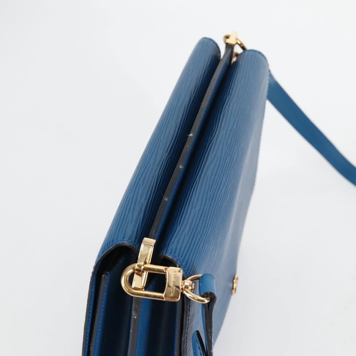 Louis Vuitton Grenelle Shoulder Bag Epi Leather Blue Leather Shoulder Bag Bag (Pre-Owned)