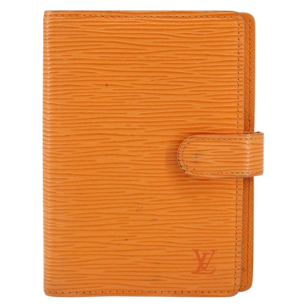 Louis Vuitton Agenda Cover Epi Leather Orange Leather Wallets Accessory (Pre-Owned)