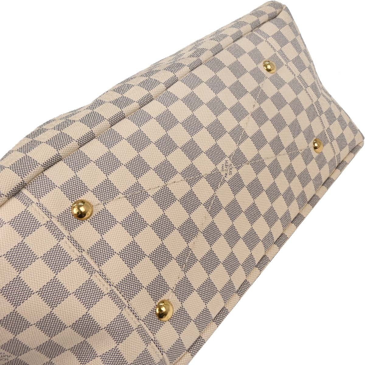 Louis Vuitton Artsy Handbag Damier White Canvas Handbag (Pre-Owned)