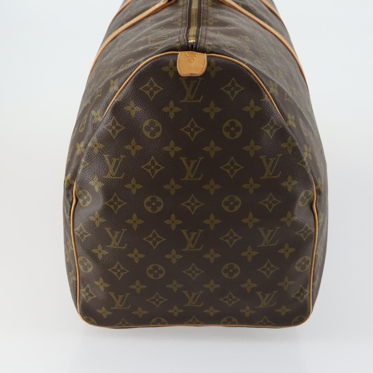 Louis Vuitton Keepall Bag Monogram Canvas Brown Canvas Travel Bag Bag (Pre-Owned)