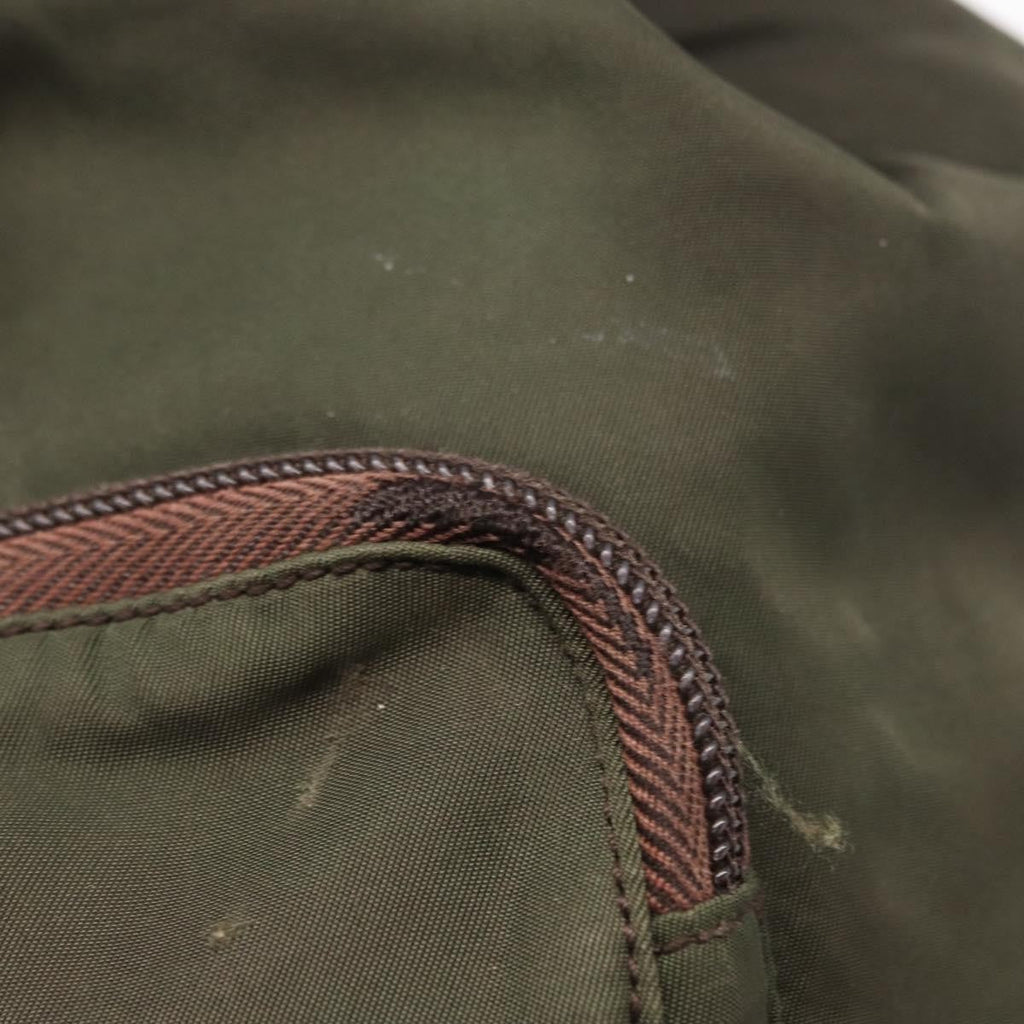 Prada Front Pocket Backpack Tessuto Khaki Nylon Backpack Bag (Pre-Owned)