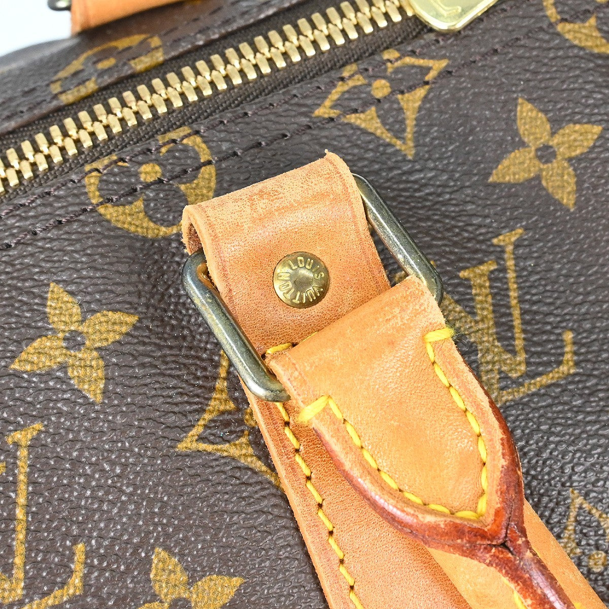 Louis Vuitton Keepall Bag Monogram Canvas Brown Canvas Travel Bag Bag (Pre-Owned)