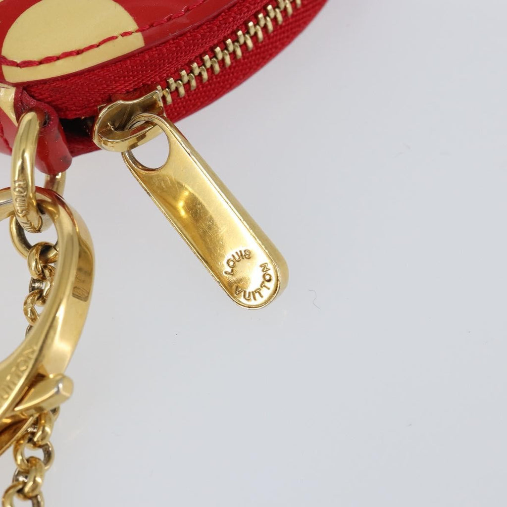Louis Vuitton Boite Chapeau Coin Purse Patent Leather Red Patent_Leather Wallets Accessory (Pre-Owned)