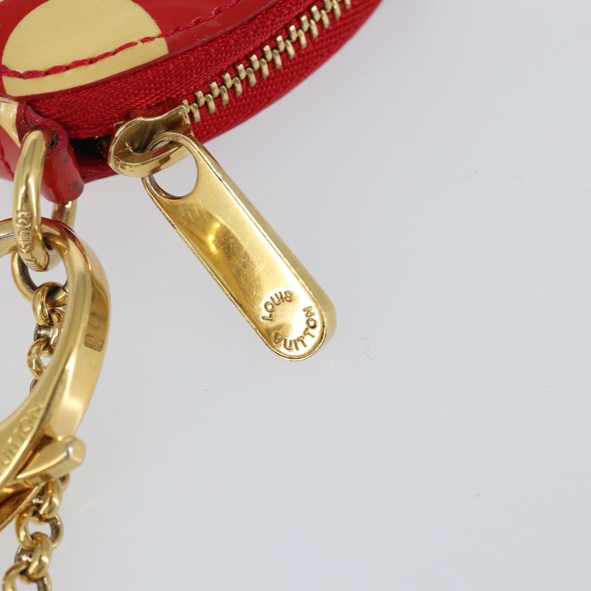 Louis Vuitton Boite Chapeau Coin Purse Patent Leather Red Patent_Leather Wallets Accessory (Pre-Owned)