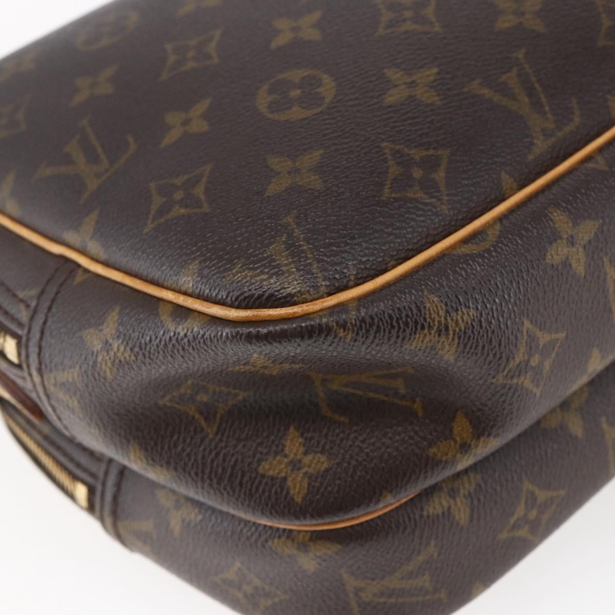 Louis Vuitton Reporter Bag Monogram Canvas Brown Canvas Bag (Pre-Owned)