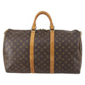Louis Vuitton Keepall Bag Monogram Canvas Brown Canvas Travel Bag Bag (Pre-Owned)