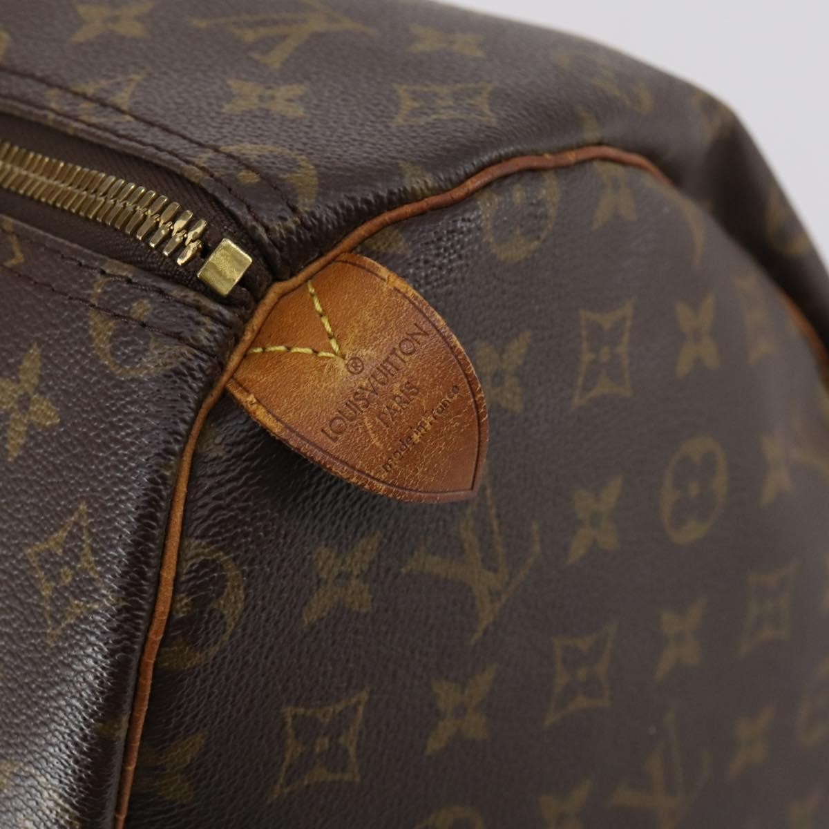 Louis Vuitton Keepall Bag Monogram Canvas Brown Canvas Travel Bag Bag (Pre-Owned)