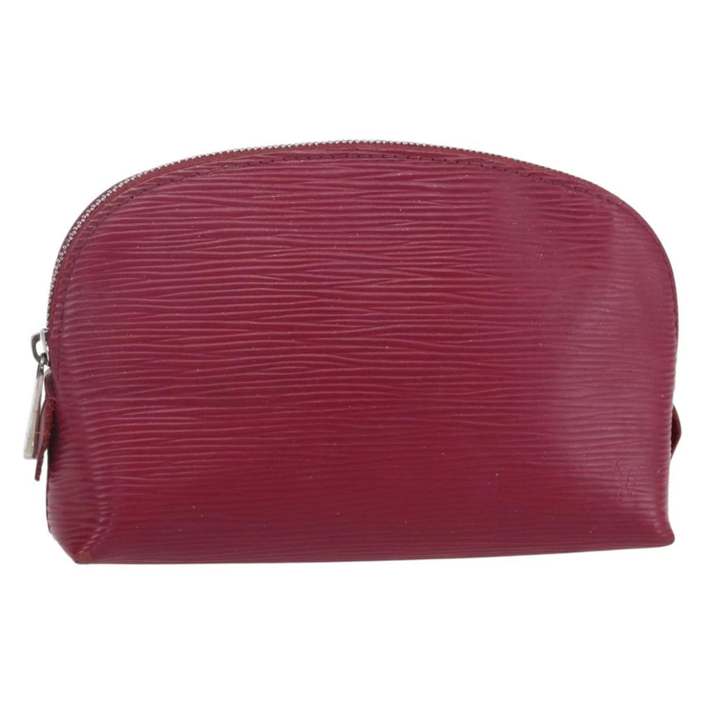 Louis Vuitton Cosmetic Pouch Epi Leather Burgundy Leather Clutche & Pouche Bag (Pre-Owned)