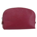 Louis Vuitton Cosmetic Pouch Epi Leather Burgundy Leather Clutche & Pouche Bag (Pre-Owned)