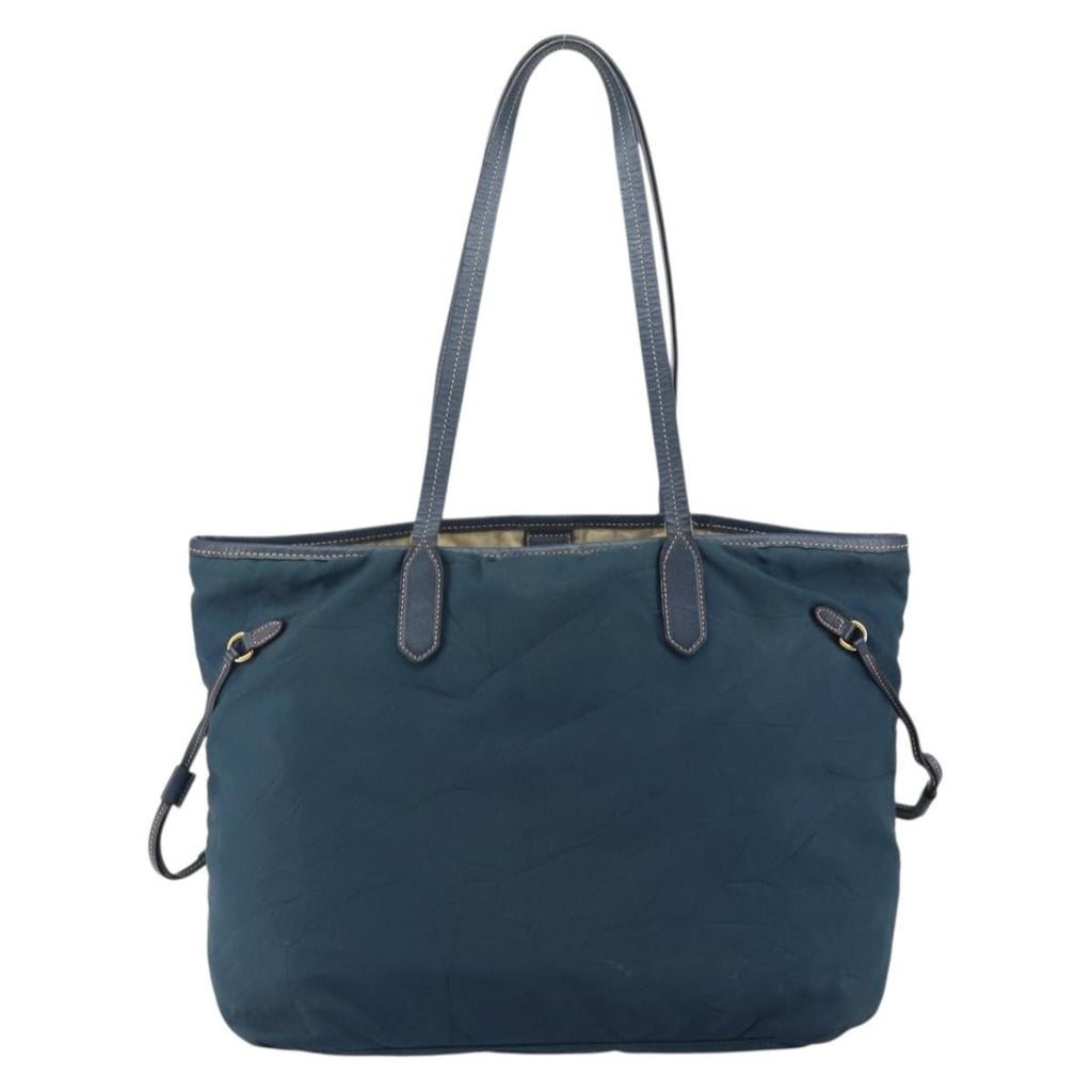 Prada Vintage Tote Tessuto Navy Nylon Tote Bag Bag (Pre-Owned)