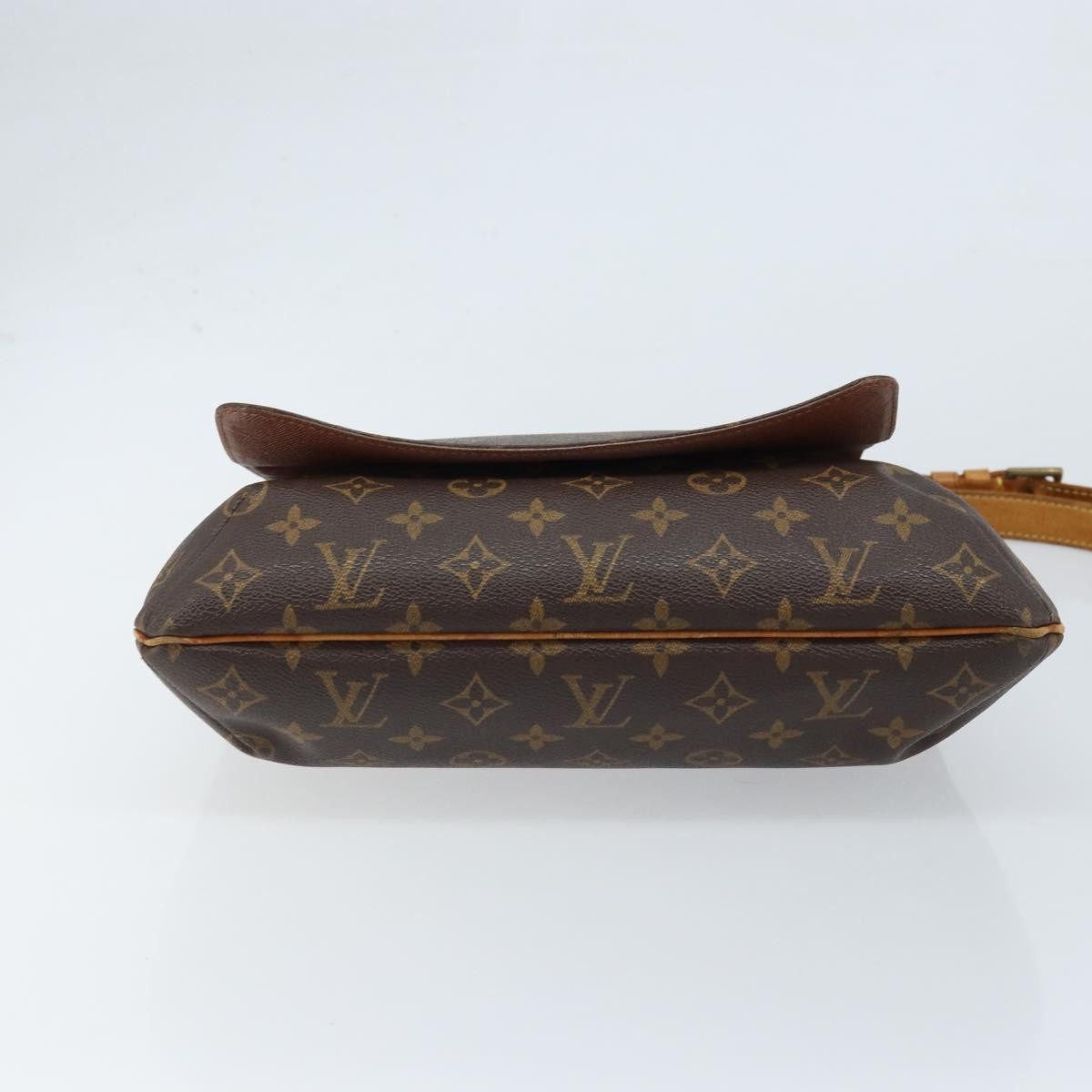 Louis Vuitton Musette Handbag Monogram Canvas Brown Canvas Shoulder Bag Bag (Pre-Owned)