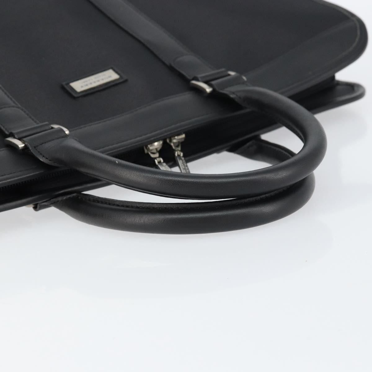 Burberry Black Label Business Bag Nylon Black Nylon Handbag (Pre-Owned)