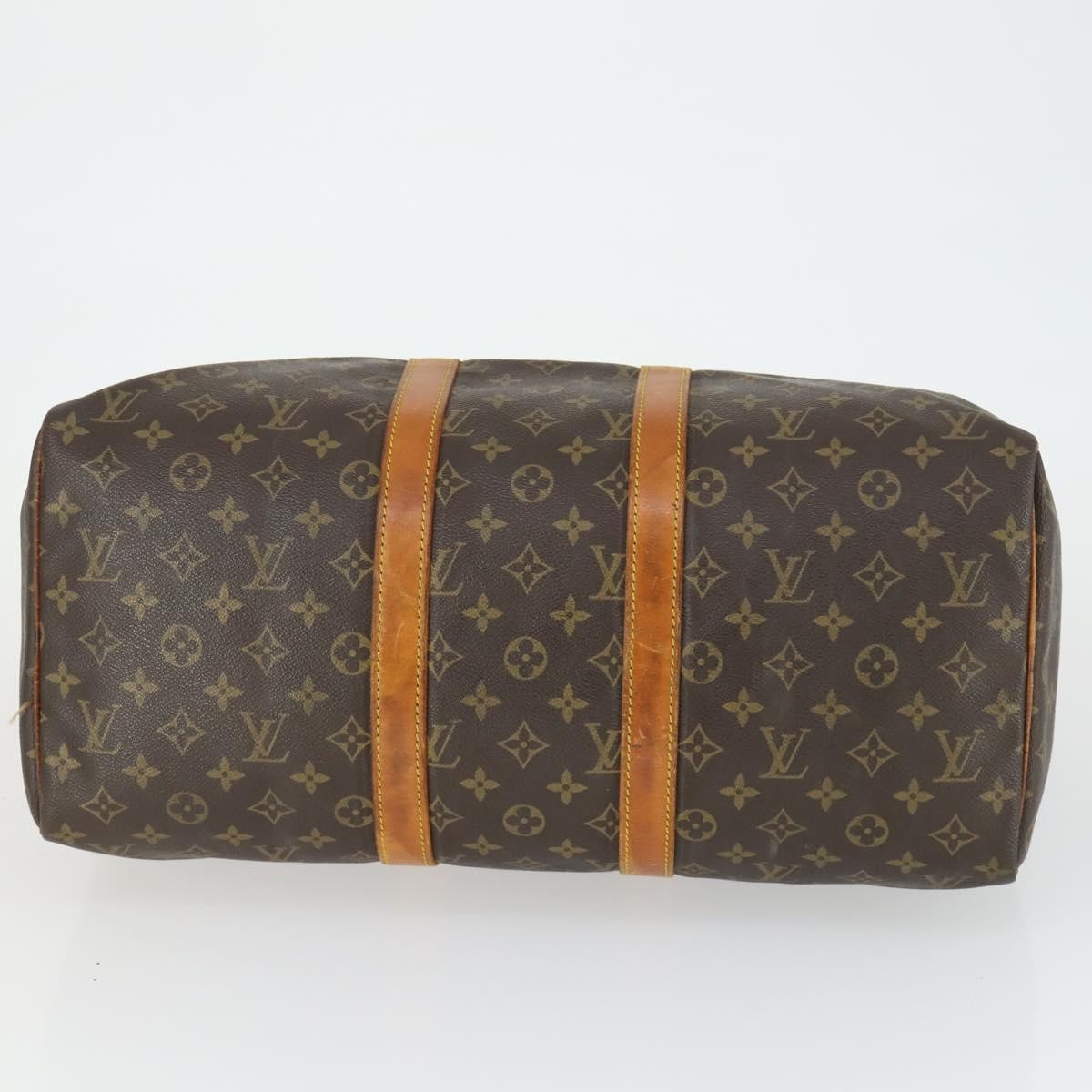 Louis Vuitton Keepall Bag Monogram Canvas Brown Canvas Travel Bag Bag (Pre-Owned)