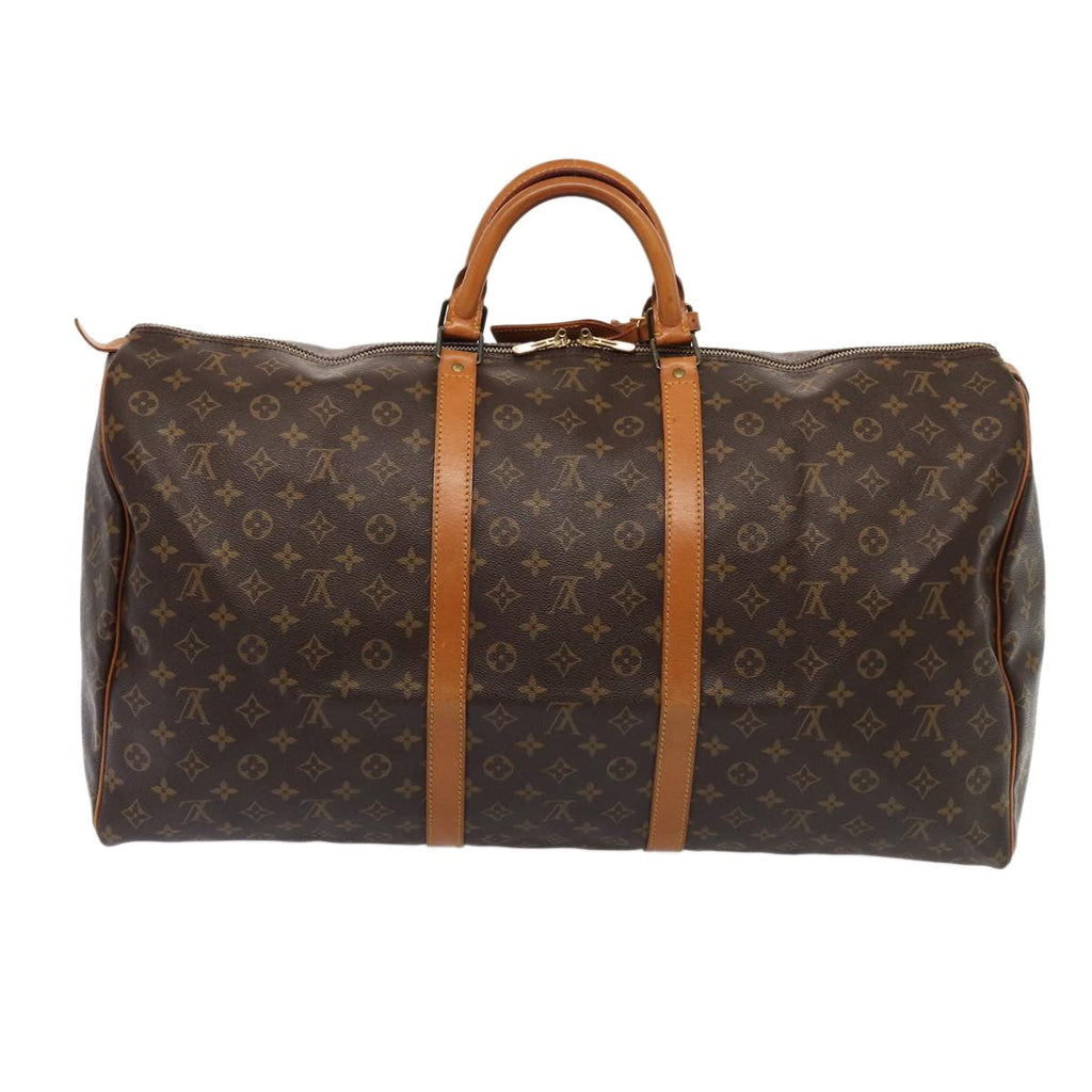 Louis Vuitton Keepall Bag Monogram Canvas Brown Canvas Travel Bag Bag (Pre-Owned)