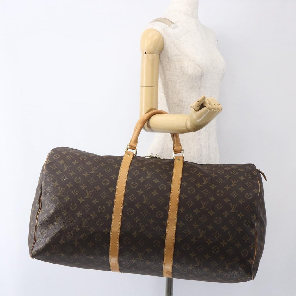 Louis Vuitton Keepall Bag Monogram Canvas Brown Canvas Travel Bag Bag (Pre-Owned)