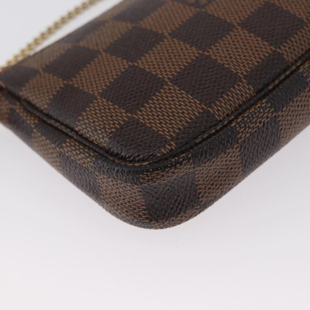 Louis Vuitton Pochette Accessoires Limited Edition Damier Brown Canvas Clutche & Pouche Bag (Pre-Owned)